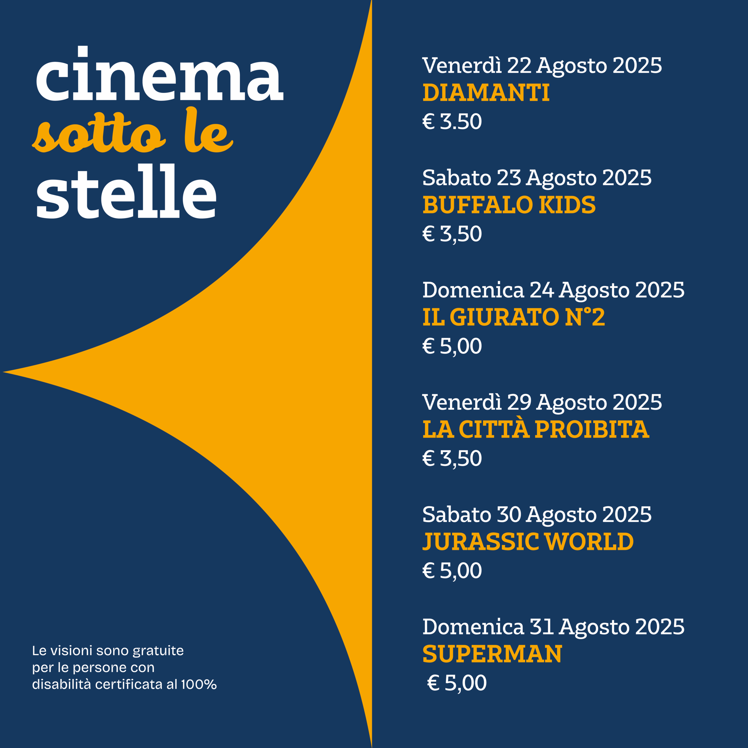 Cinema sotto le stelle