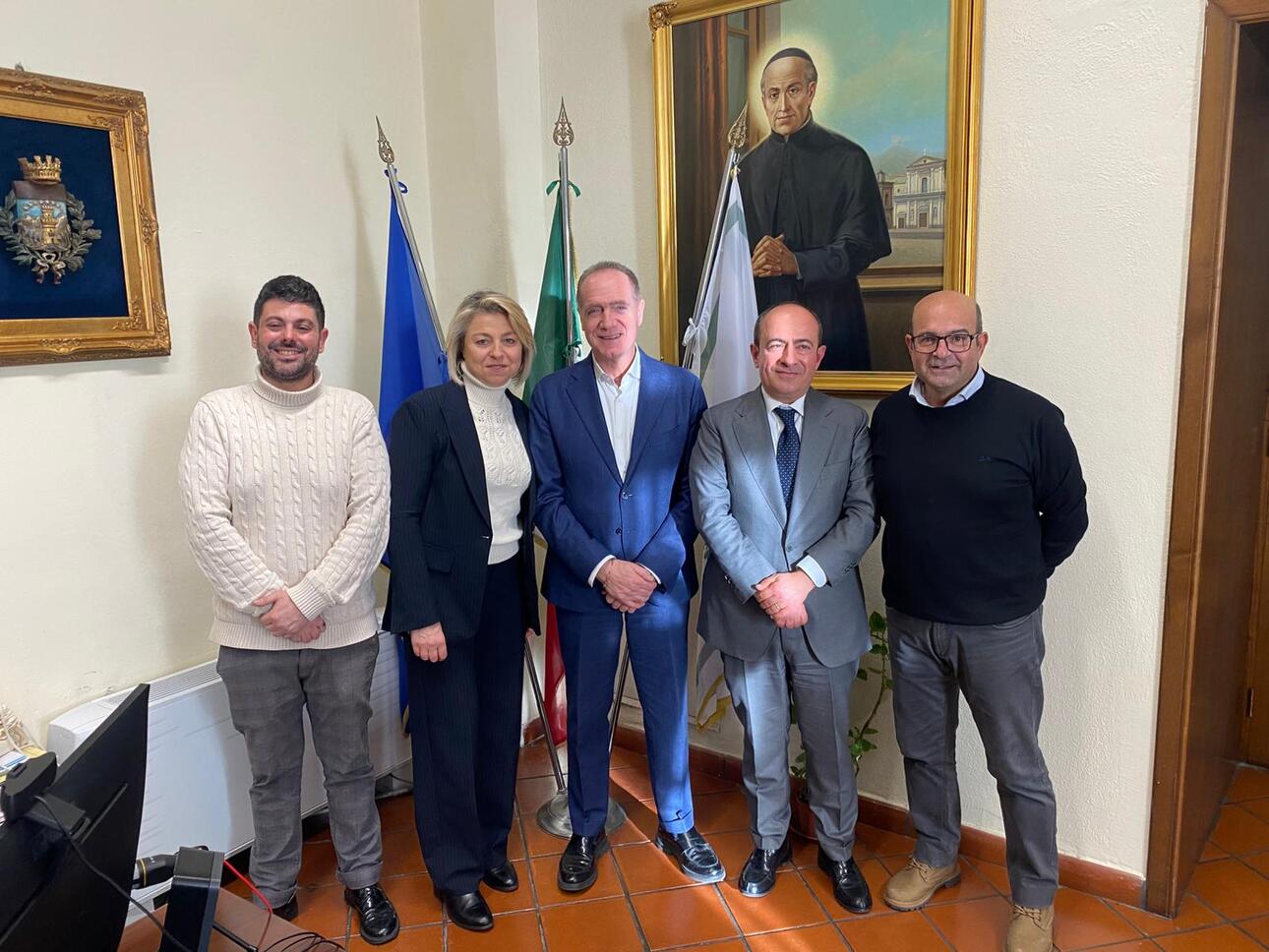 Da Sinistra Antonio Crispino, Virginia Palomba, Luigi Mennella, Michele Polese E Ferdinando Guarino